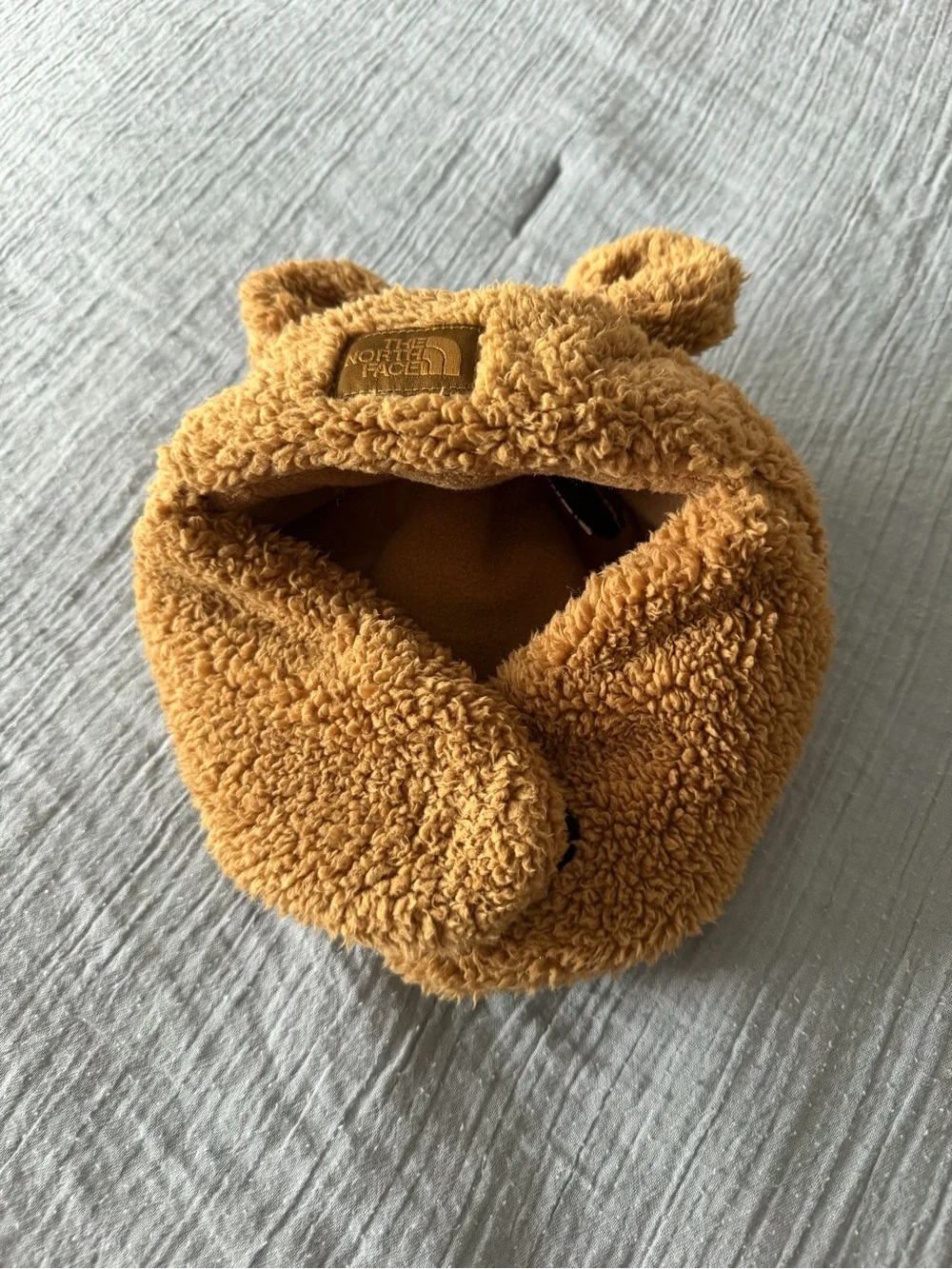 The North Face Kids Teddy Bear Earflap Hat - Camel Brown